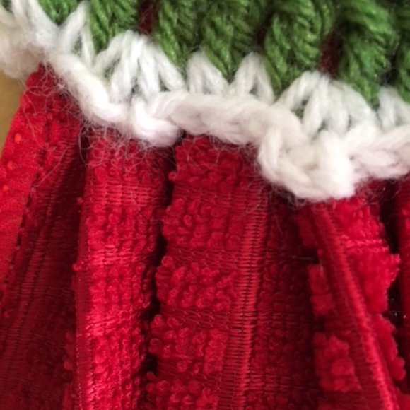 Crochet dress shape dish towels set, Holiday Gift set, Crochet Kitchen Decor - Picture 8 of 11